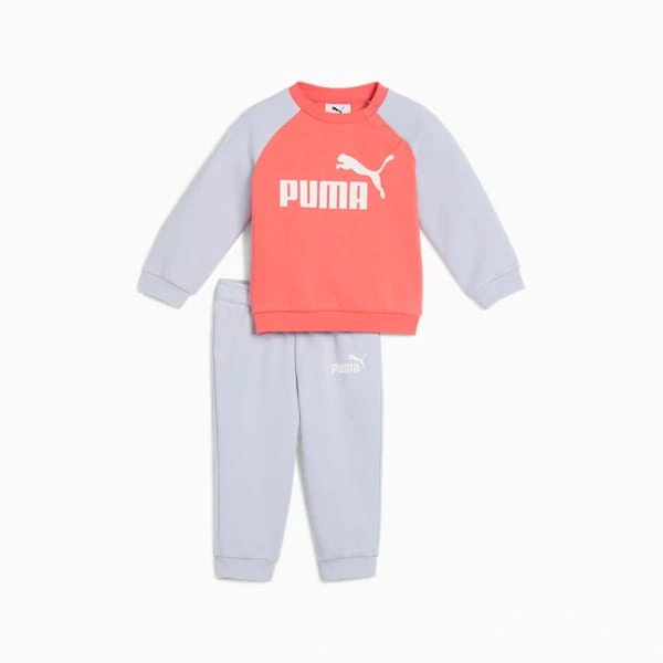 PUMA Minicats: Nebeški Raglan komplet za male raziskovalce, udobje in stil v enem paketu, pripravljeni na igro!